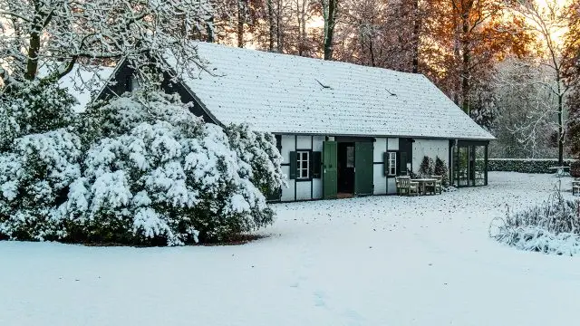 Gutshaus von Grenzenlust im Winter