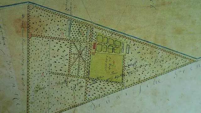 Historische Karte des Arboretum Grenzenlust